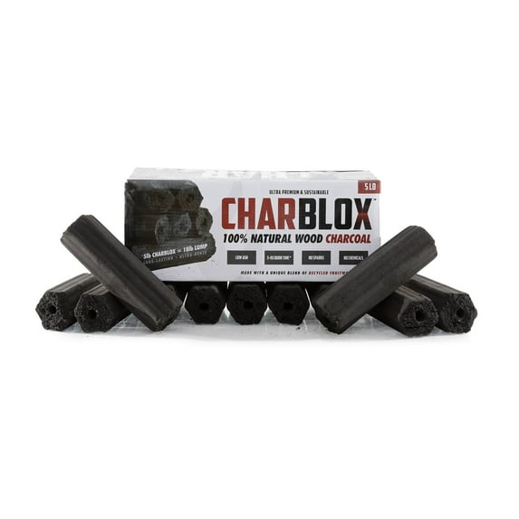 CHARBLOX Classic Hardwood Grilling Charcoal Logs