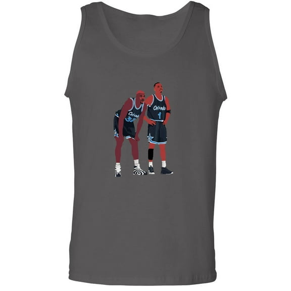 CHARCOAL Magic Shaq Shaquille O'Neal Penny Hardaway PIC Tank Top ADULT