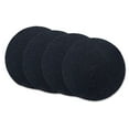 CHARDIN HOME Round Braided Cotton Placemats, Black Placemats
