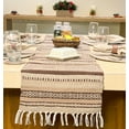 thumbnail image 1 of CHARDIN HOME Tonal Browns Boho Table Runner | Cotton Farmhouse Table Linen 13x72 Inches| Machine Washable, Durable and Easy to Combine, 1 of 1