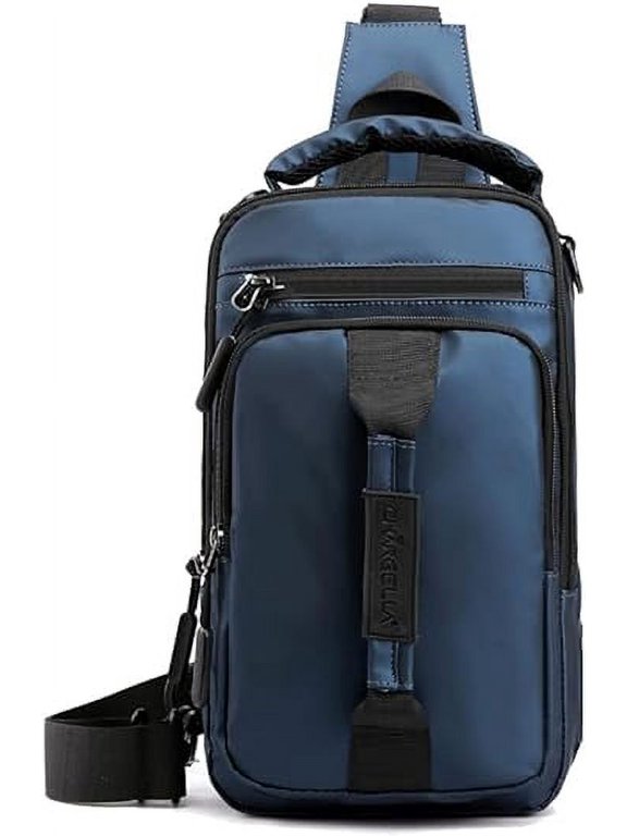 Sling Bag for Men & Women Waterproof Shoulder Daypack Crossbody Backpack for Travel Hiking with USB Charging Port