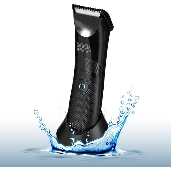 Chargeworx Groom Essentials Full-Body Hair Trimmer with LED Light, Cordless Electric Razors for Men