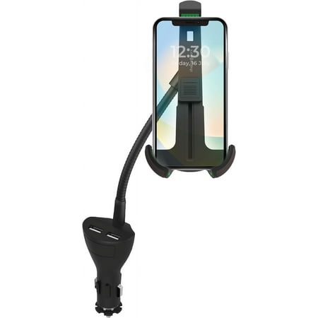 Chargeworx - Charging Mount for Most Cell Phones - Black