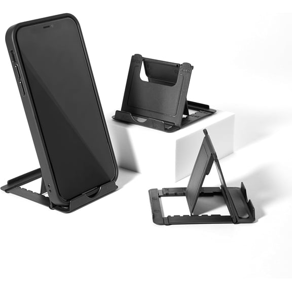 CHARGEWORX Stand for Tablets, Smartphones, 3-PK | Adjustable Mount w/ 6 Viewing Angles | Flexible Frame for Landscape, Portrait Modes | Travel Tablet Stand