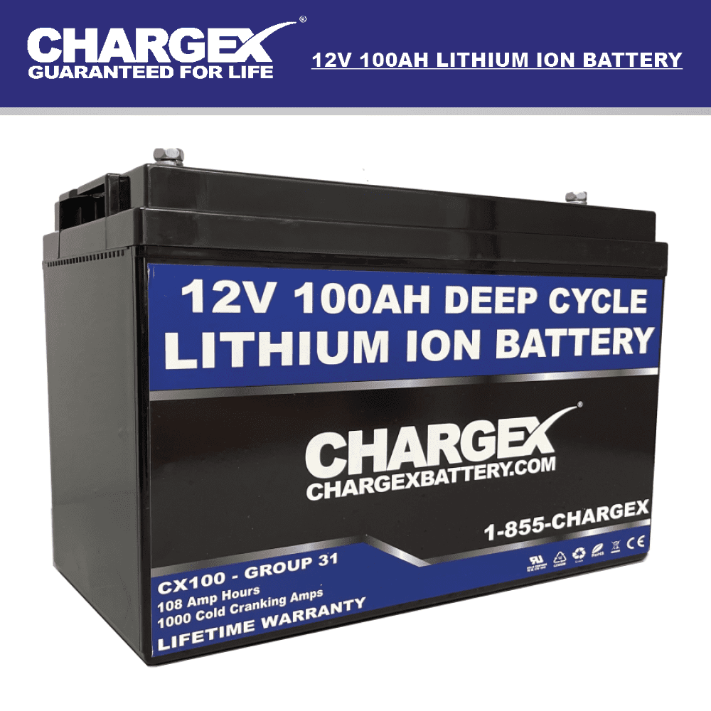 CHARGEX 12V 100AH Lithium-ion Battery