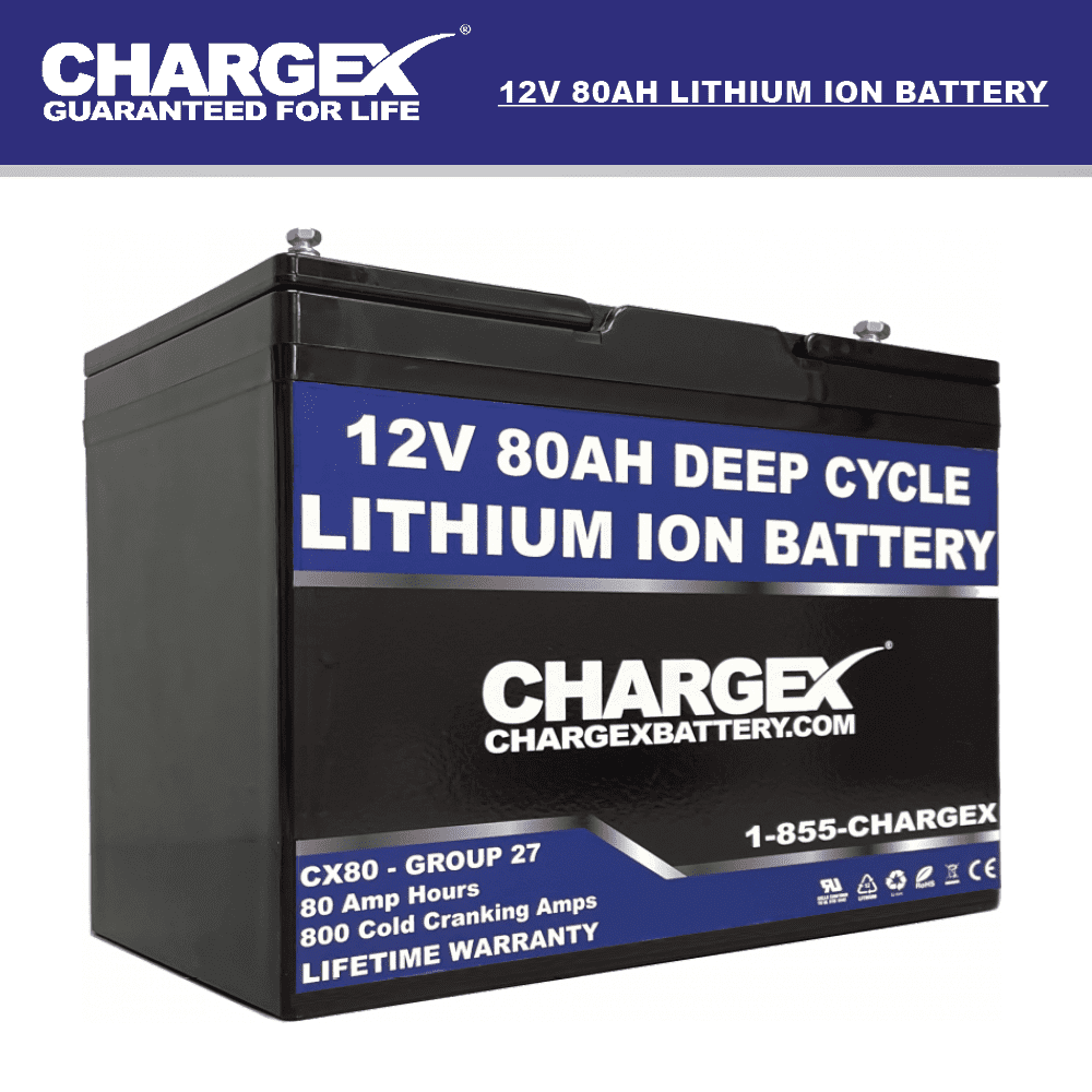 CHARGEX 12V 80AH Lithium-iIon Battery