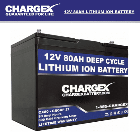 CHARGEX® 12V 80AH Lithium-iIon Battery