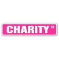 thumbnail image 1 of CHARITY Street Sign Childrens Name Room Sign | Indoor/Outdoor |  18" Wide, 1 of 5