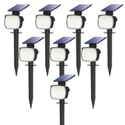 CHARKEE Outdoor Solar Lights,800LM 6500K Solar Powered LED Landscape Path Spot Light for Yard Garden