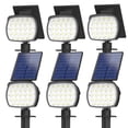 thumbnail image 1 of CHARKEE Solar Lights Outdoor Waterproof,6 Pack/800LM 6500K Solar Spot Lights for Yard Garden Tree with 3 Modes, 1 of 7