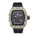 thumbnail image 1 of CHARLES RAYMOND Men's Luxury Iced Out Crystals Diamond Watch with Unique Tonneau Shape, Comfortable Silicone Band, Show Your Style Design (ST10526 BLK Gold), 1 of 4