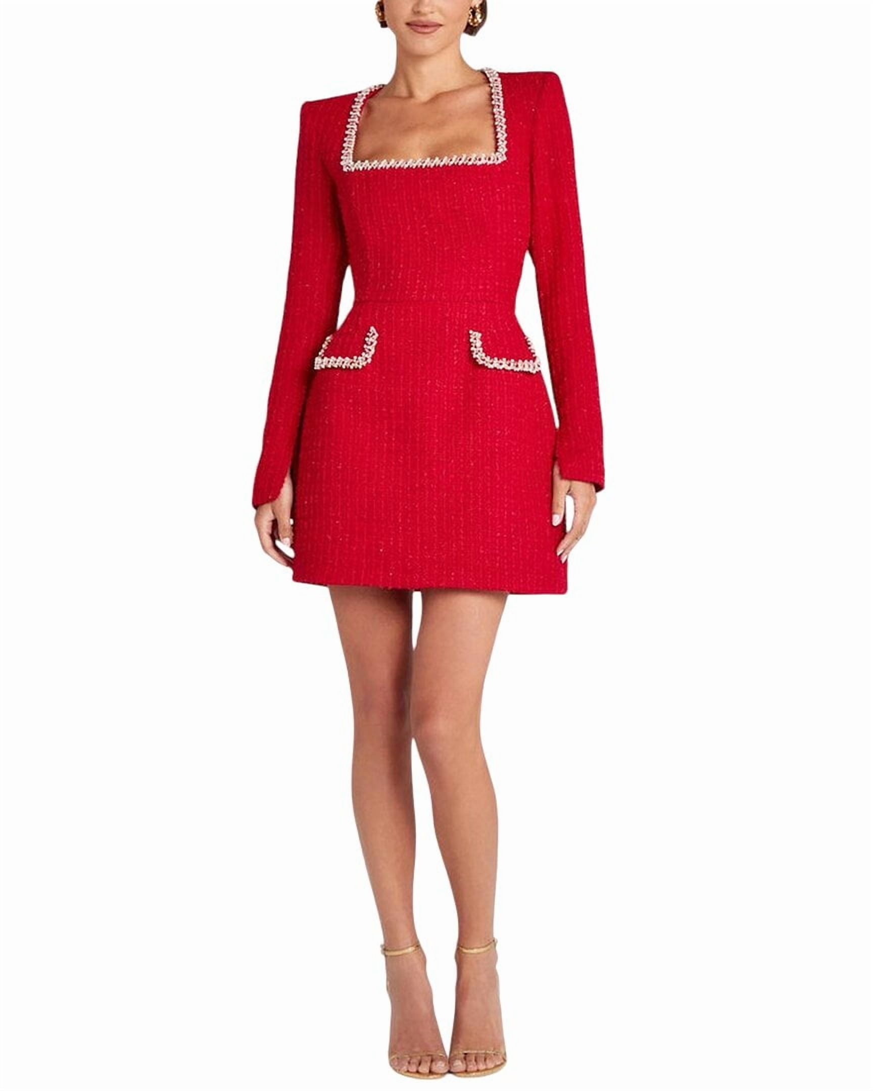 knee length dresses for ladies Jessica Bara Charlotte Short Sleeve Knit Mini Dress As Seen On Durrani –  JESSICA BARA main image 1