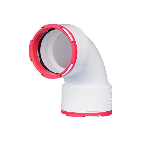 Charlotte Pipe ConnecTite Schedule 40 1-1/2 in. Hub X 1-1/2 in. D Hub PVC Bend Elbow 1 pk, Each