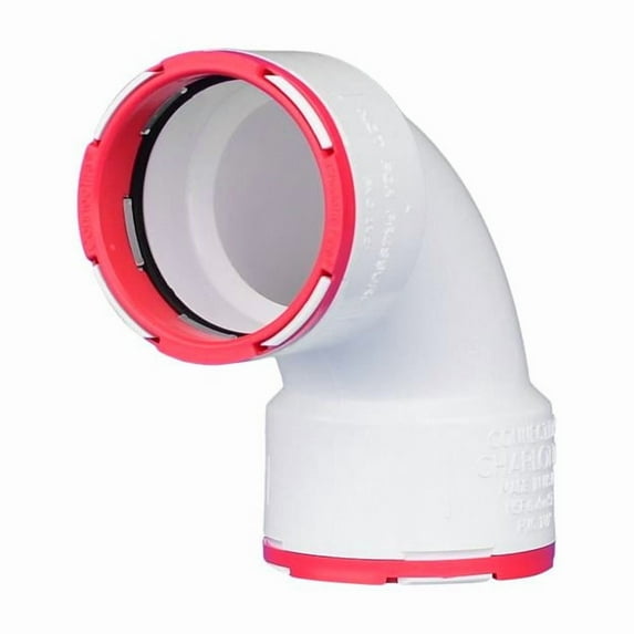 Charlotte Pipe ConnecTite Schedule 40 1-1/2 in. Hub X 1-1/2 in. D Hub PVC Bend Elbow 1 pk, Each