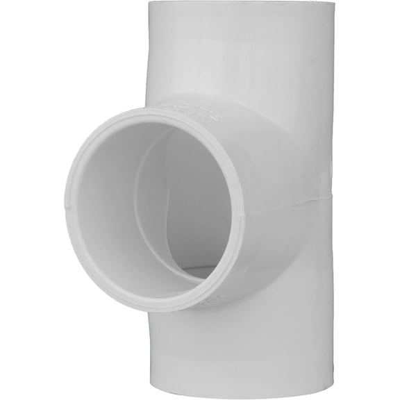 Charlotte Pipe Tee SCH 40 SXSXS Pressure - 1 Piece, 1 1/2 Inch, White
