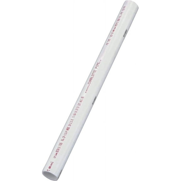 CHARLOTTE PIPE 1/2 IN x 2 FT SCH 40 PLAIN END PIPE PRESSURE 1 Unit Piece