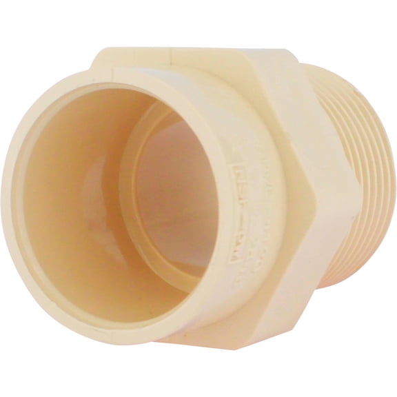 CHARLOTTE PIPE 1 CTS CPVC MALE ADAPTER COLD WATER ON COLD WATER DISTRIBUTION (1 Unit Piece)