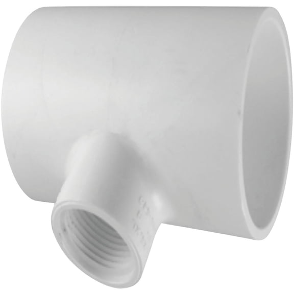 CHARLOTTE PIPE 2 x 2 x 1/2 SCH 40 RED TEE SXSXFPT PRESSURE (10 Unit Box)