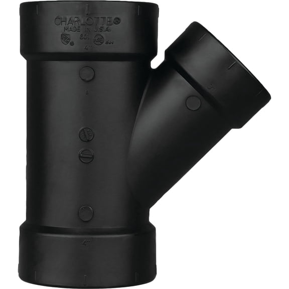 CHARLOTTE PIPE 3X3X1 1/2 DWV WYE REDUCING ALL HUB DWV (DRAIN, WASTE AND VENT) (1 Unit Piece)