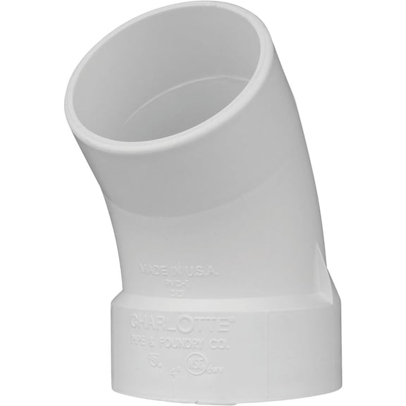 CHARLOTTE PIPE 4 DWV 1/8 BEND STREET DWV (DRAIN, WASTE AND VENT) (10 Unit Box)