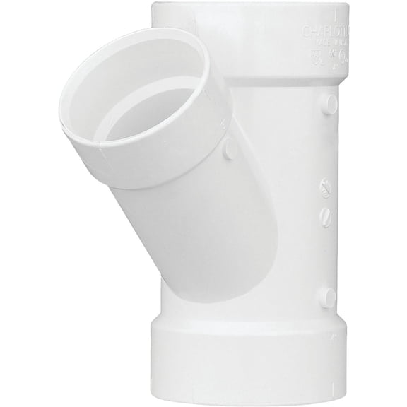 CHARLOTTE PIPE 4 x 4 x 1 1/2 DWV WYE REDUCING DWV (Drain, Waste and Vent) (1 Unit Piece)