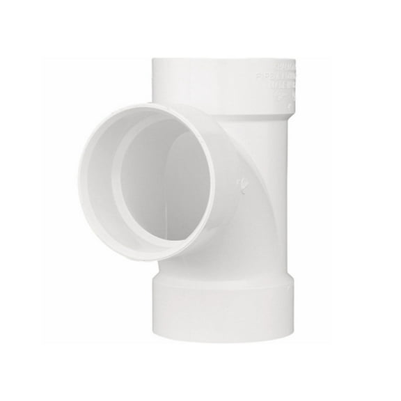 CHARLOTTE PIPE Schedule 40 DWV 6" Non Pressure Sanitary Tee PVC Fitting