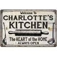 thumbnail image 1 of CHARLOTTE'S Kitchen Farmhouse Sign Gift 8x12 Metal 208120033133, 1 of 1