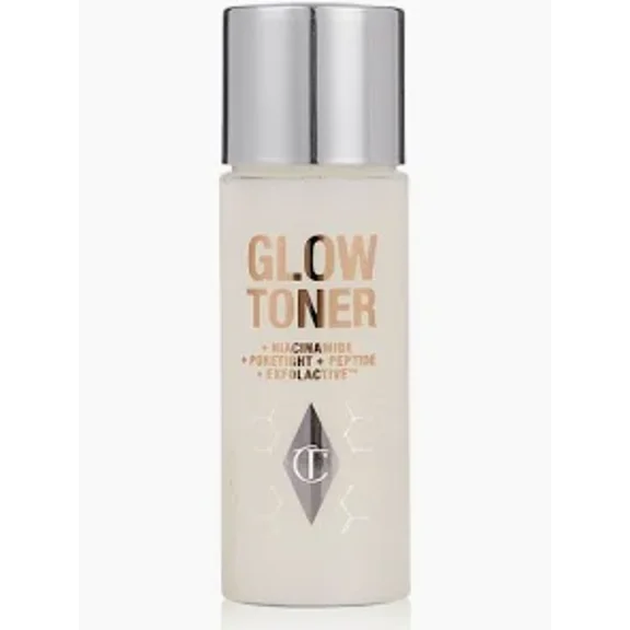 Charlotte Tilbury Glow Toner Glow Solution Hydrating Pore-Refining Brightening Exfoliator | New In Box 1.0 fl oz / 30 mL