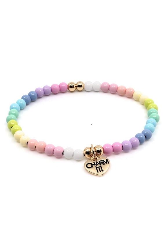 ! 4mm Pastel Stretch Bead Bracelet