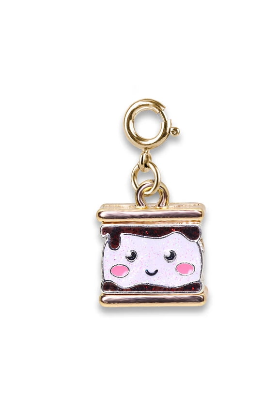 ! Gold Glitter S'mores Charm