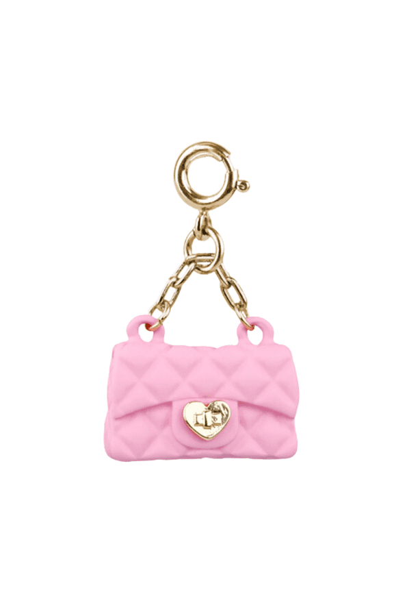 ! Gold Pink Purse Charm