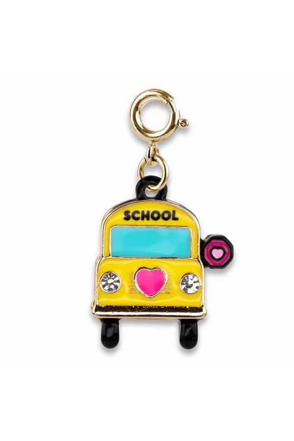 ! Gold School Bus Charm