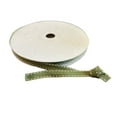 thumbnail image 1 of CHARMED 3/8" Double Sided Grosgrain Ribbon with Stitches 25 Yards; Olive Green With Tan Stitches, 1 of 4