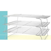 CHARMED 3 Tier Cooling Rack Nonstick Coating Bakeware Bake Cookie Stackable Collapsible