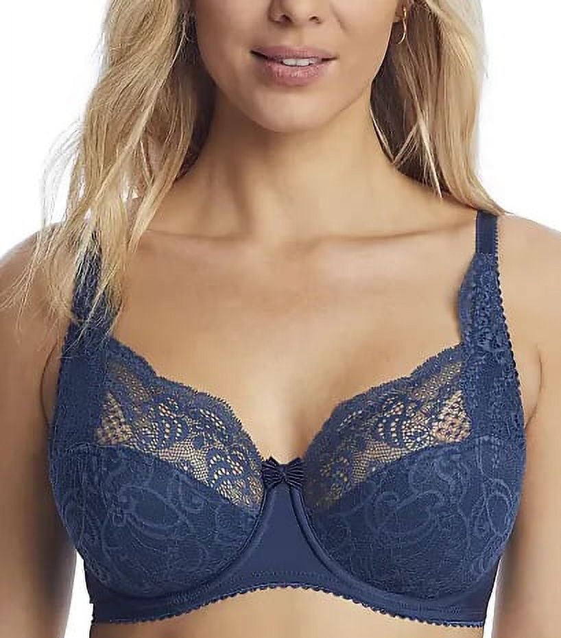 CHARNOS Ink Delice Side Support Underwire Lace Bra, US 32E, UK 32DD, NWOT 