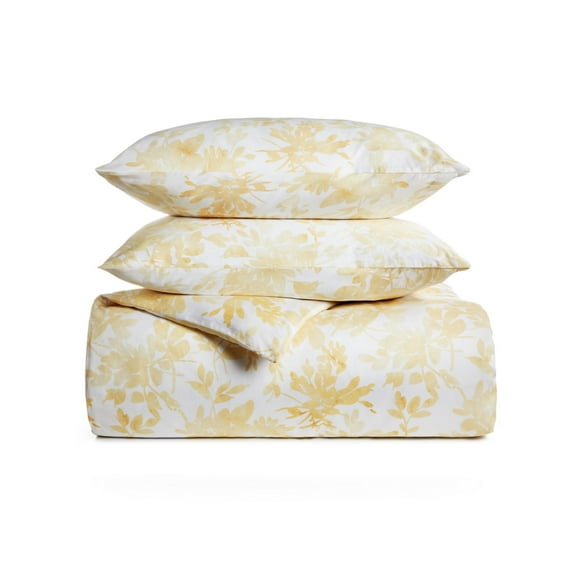 CHARTER CLUB DAMASK COLLECTION Yellow Patterned 300 Thread Count 26 x 26 in Sham
