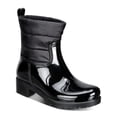 thumbnail image 1 of CHARTER CLUB Womens Black Water Resistant Trudyy Round Toe Block Heel Rain Boots 10 M, 1 of 4