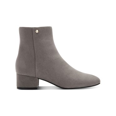 NINE WEST Womens White Cushioned Jacks Pointed Toe Stiletto Zip-Up Leather Dress Booties M