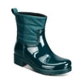 thumbnail image 1 of CHARTER CLUB Womens Green Back Pull-Tab Water Resistant Padded Trudyy Round Toe Block Heel Rain Boots 7 M, 1 of 4