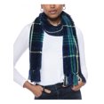 thumbnail image 1 of CHARTER CLUB Womens Navy Tasseled Fringed Wrap, 1 of 3