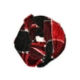 thumbnail image 1 of CHARTER CLUB Womens Red Chenille Fringed Infinity Scarf, 1 of 2