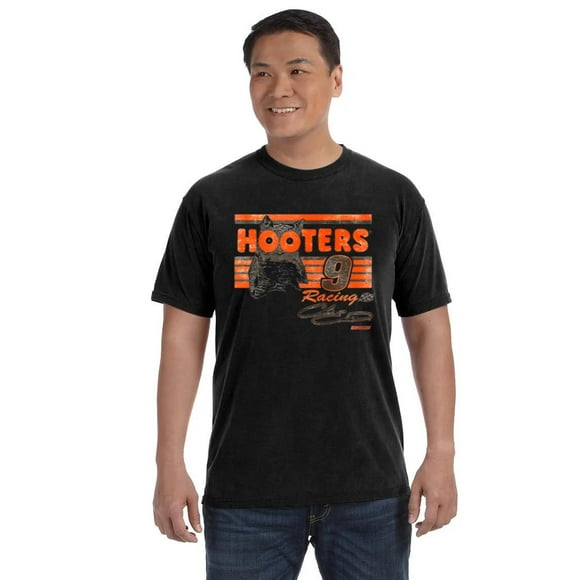 CHASE ELLIOTT #9 HOOTERS VINTAGE NASCAR Racing COMFORT COLOR T-SHIRT, for men & women, up to size 4XL