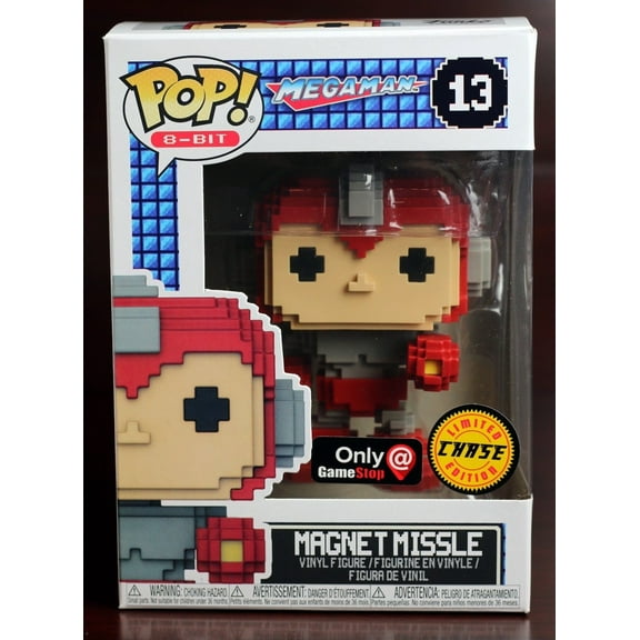 CHASE Mega Man (Magnet Missle) - Funko 8-Bit Pop! Vinyl Figure #13 GameStop Exclusive