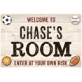 thumbnail image 1 of CHASE'S Room Kids Bedroom Sign Boy's 8x12 Metal 208120090083, 1 of 1