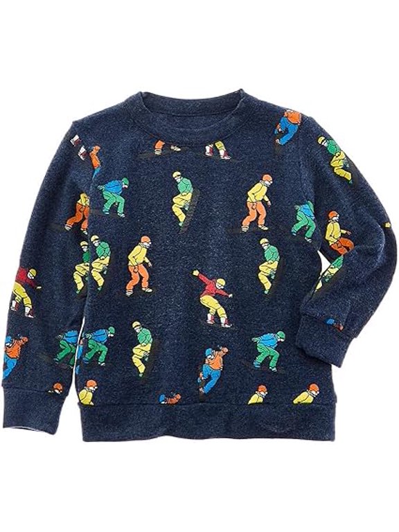Boy's RPET Bliss Knit Long Sleeve Crew Neck Pullover (Little Kids/Big Kids) Avalon 1 14 Big Kids