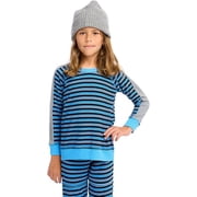 CHASER Boys Stripe Pullover Little Kids/Big Kids Blue Vista 12 Big Kid