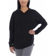 thumbnail image 1 of CHASER Ladies' Thermal Hoodie (Black, XXL), 1 of 3