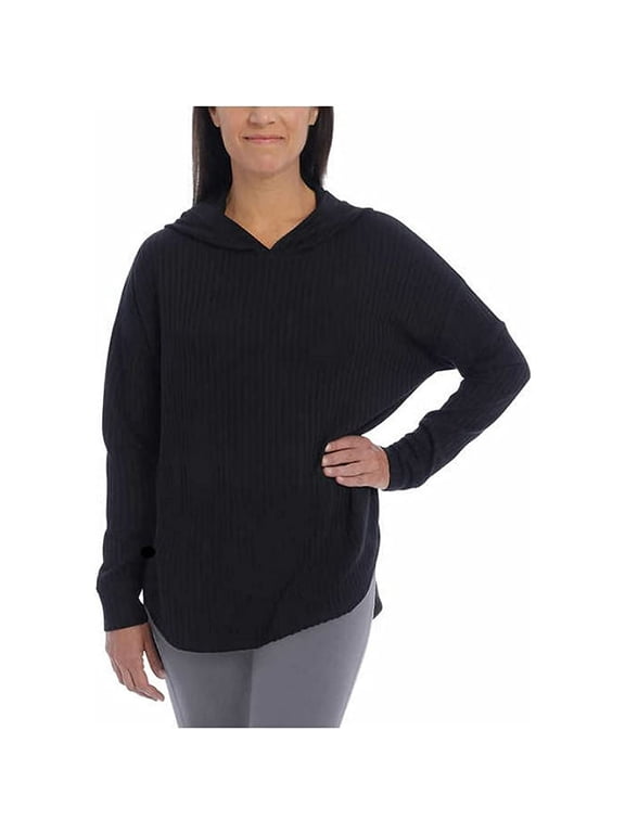 Ladies' Thermal Hoodie (Black, XXL)