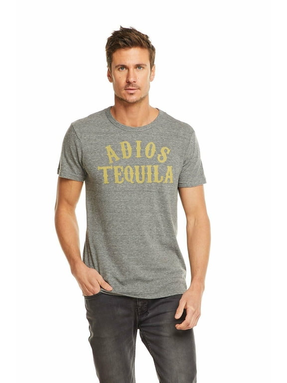 Mens Gray Graphic Short Sleeve Classic Fit T-Shirt M