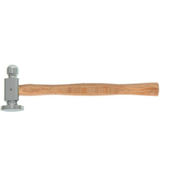 CHASING HAMMER 1" FLAT FACE, HARDWOOD HANDLE